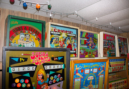 More machines are stored behind