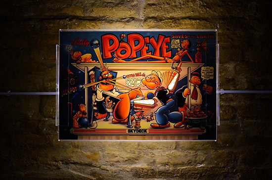 Popeye is in the spotlight too