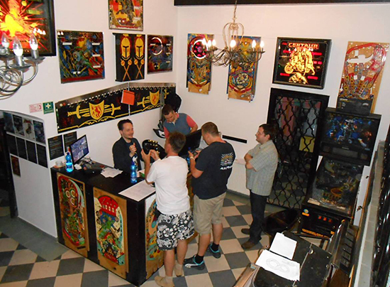 The museum's entry lobby