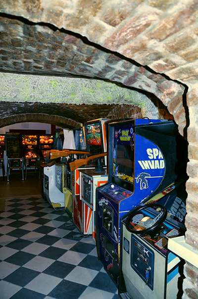Video, driving and shooting games are also part of the collection