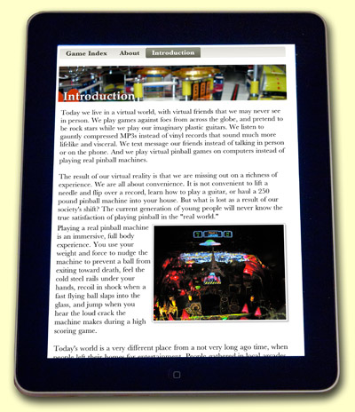 The Pinball Book's introduction
