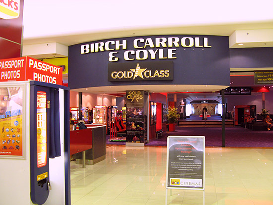 The Birch Carroll & Coyle cinema in the Australia Fair Shopping Centre