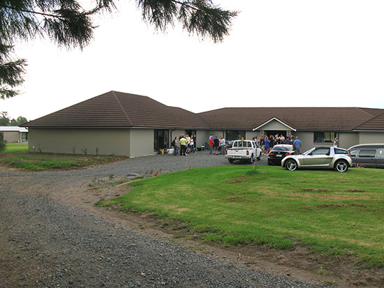 The wing on the left is the large pinball room