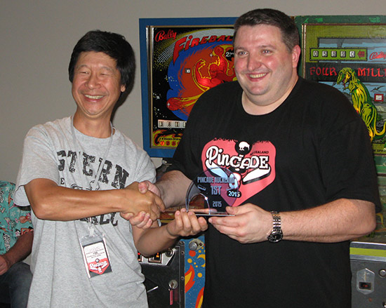 Winner of the second Pincade tournament, Franck Bona