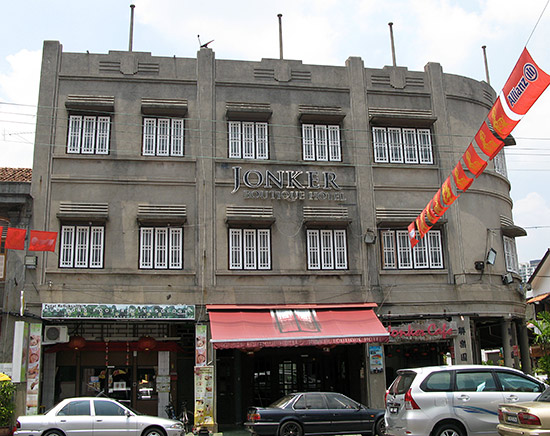 The hotel in the old part of the city