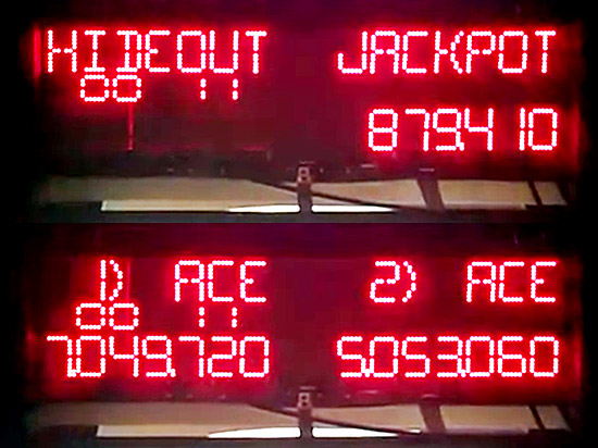 PinDMD emulating an alphanumeric display