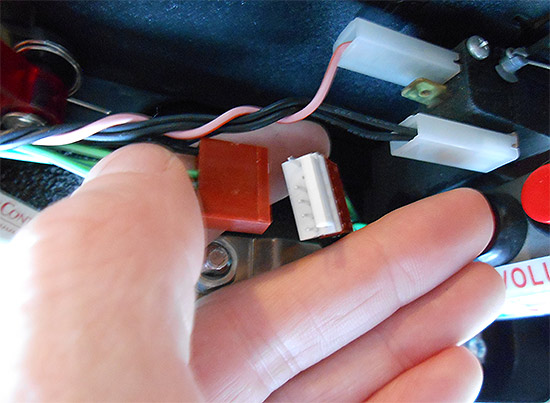 The connector is separated