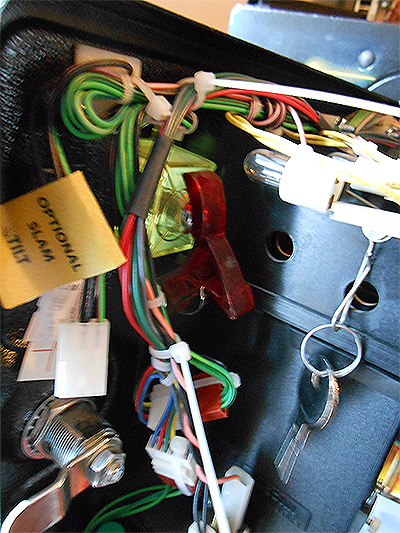 Cable tie the new cable harness to the existing one