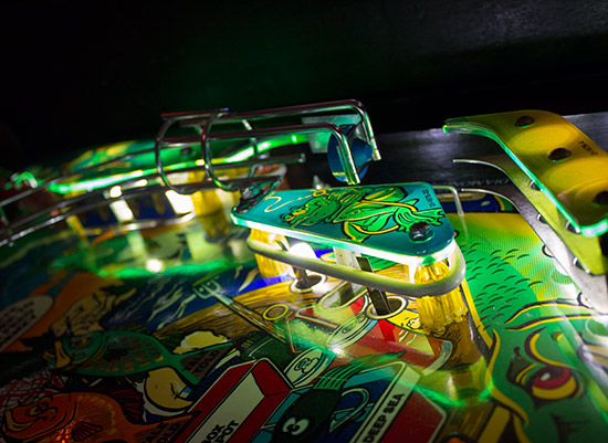 The right side of the playfield