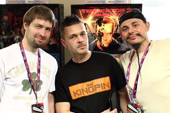 Three players from Krak&oacute;w during a tournamnet in Bytom: (L-R) Maciek, this article's author and Stefan