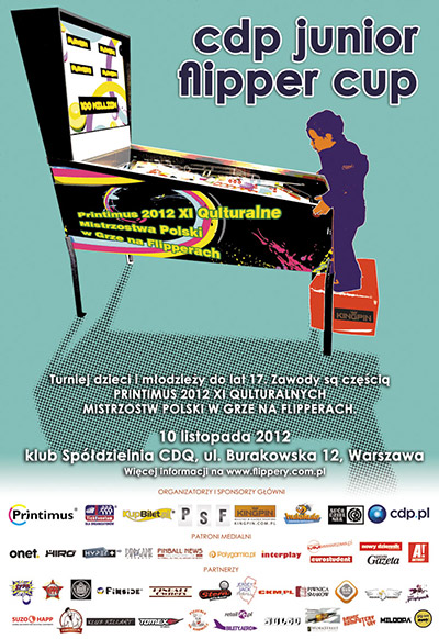 Poster for the CDP Junior Flipper CUP