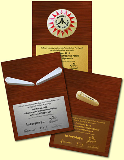 The three trophies
