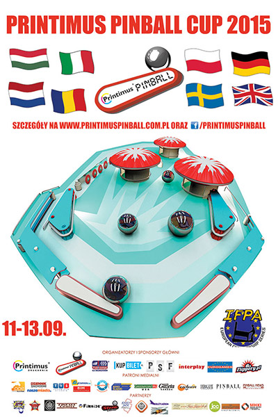 The poster for the Printimus Pinball Cup