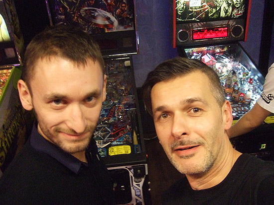 Selfie with top player Aleksander Żurkowski and the author