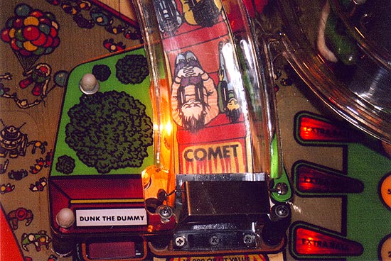 Comet ticket font on the entrance to the ramp