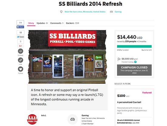 The IndieGoGo funding page