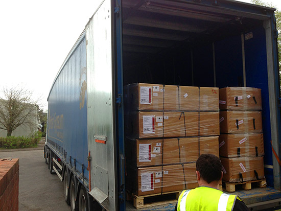 Most of the games fitted into one trailer, but a second was needed to transport the remainder