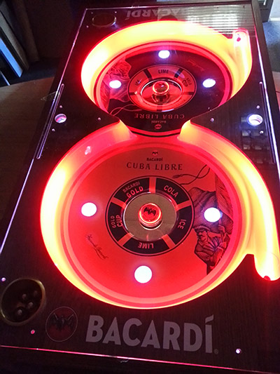 The illuminated playfield