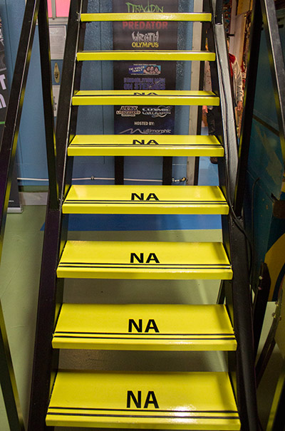 Even the stairs tell a story