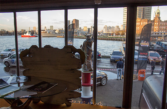 The view across the harbour