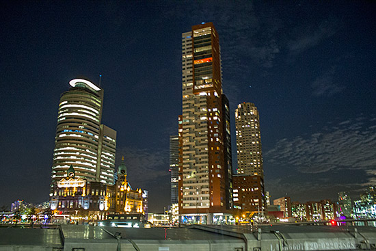 The view across the city from the Museum