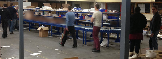 The view from the floor as more games are produced