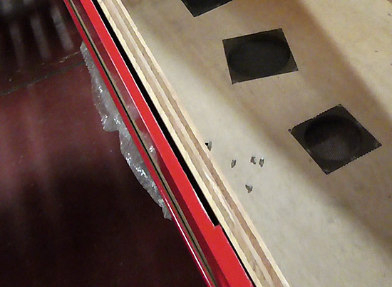The slot for the side art panels