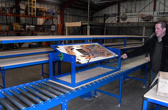 One of the playfield rotiseries