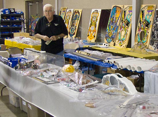 Gene Cunningham with a small selection of his parts