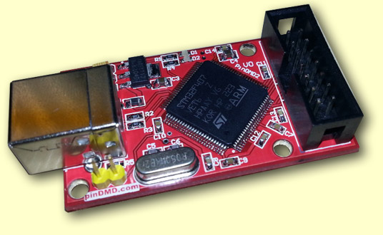 The second generation PinDMD board