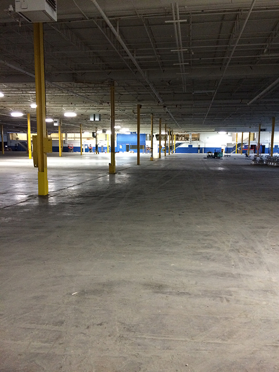 The new factory floor