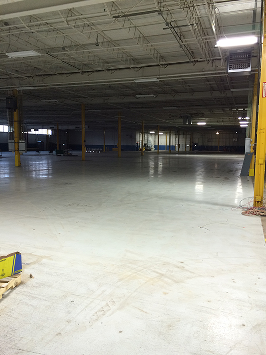 The new factory floor