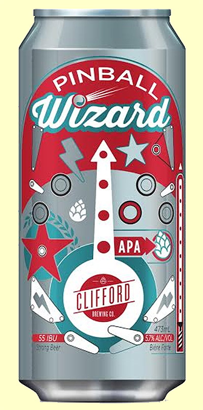 Pinball Wizard beer from Clifford Brewing