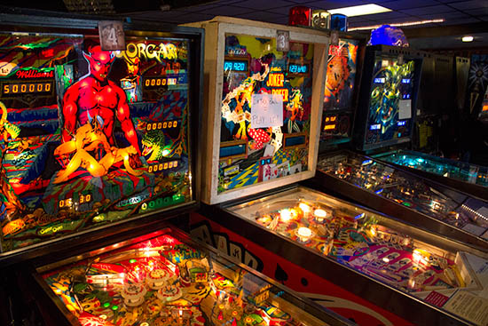 Four of the machines used for The Old Flip