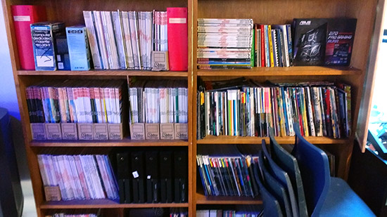 There's also a library of gaming publications
