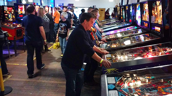 Guests enjoying the machines