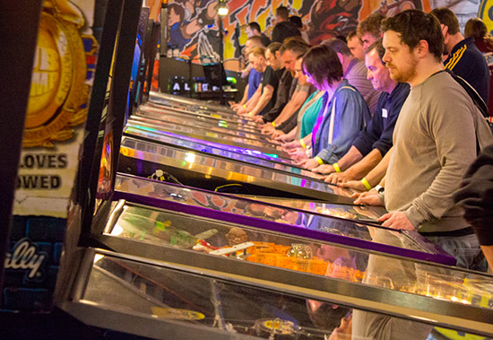 Guests enjoying the machines