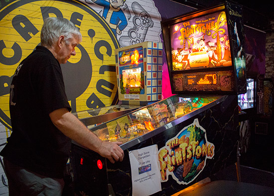 The two competition machines - Buckaroo and The Flintstones