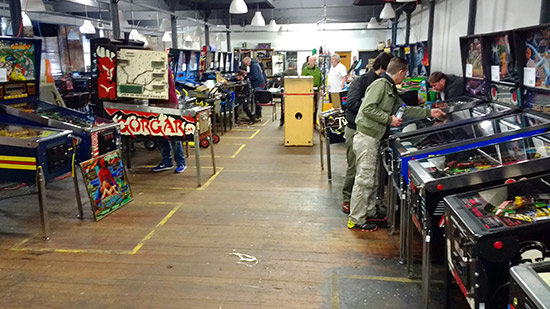 Setting up the pinballs