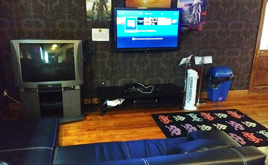 The home console area