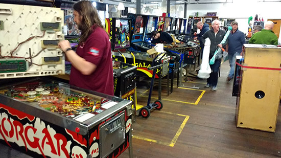 Setting up the pinballs