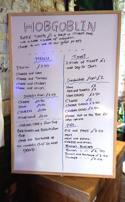 The price list