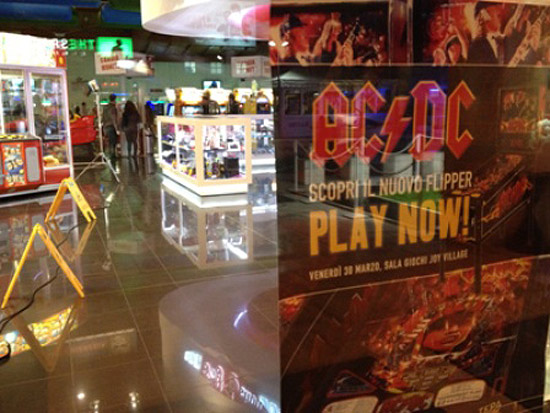 A promotion poster at the venue