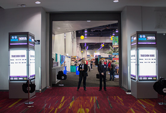 The entrance to the show
