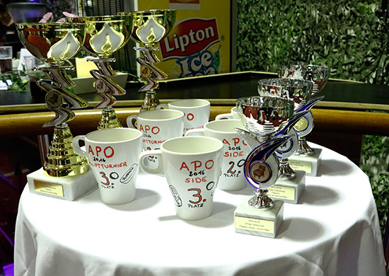 Prizes for the tournaments, sponsored by Jenna Muer