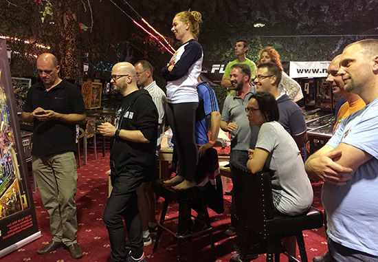 The audience for the final