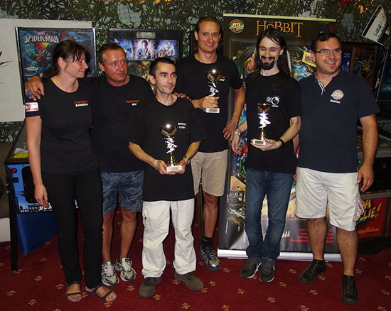 The top three with the organisers