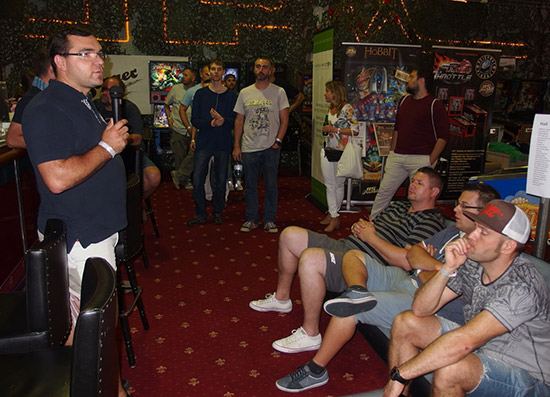 Stefan Riedler explaining the tournament details