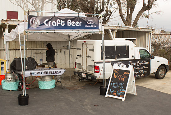 Craft beers were available too