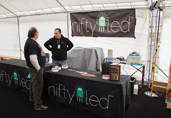 Nifty LED alongside High Class Pinballs